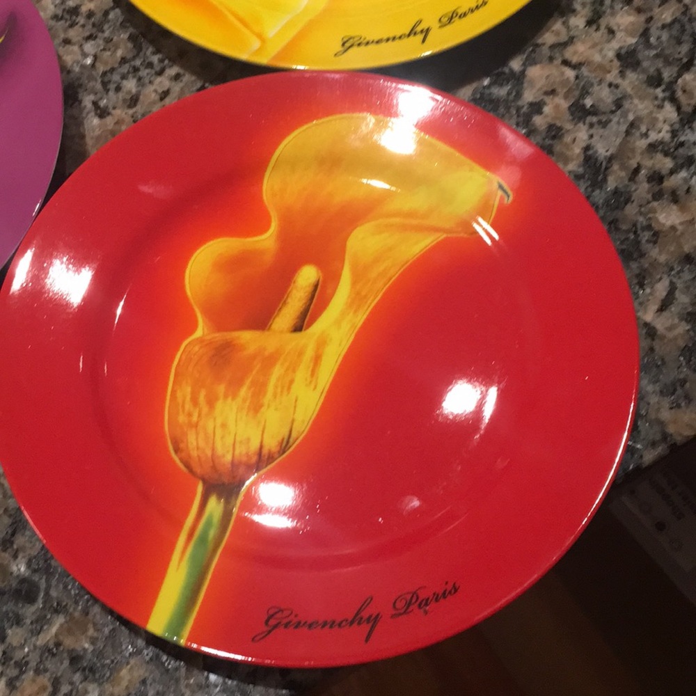 GIVENCHY PARIS Flower Plates Set - Picture 2 of 5
